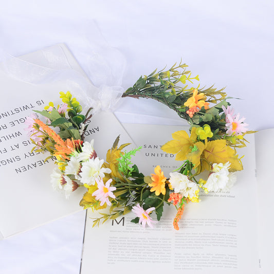 Chrysanthemum Flower Garland Headband