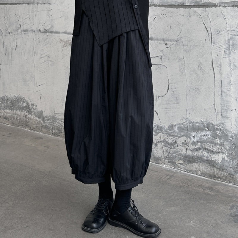 Goth Women Loose Ninth Pants - Harajuku Fashion