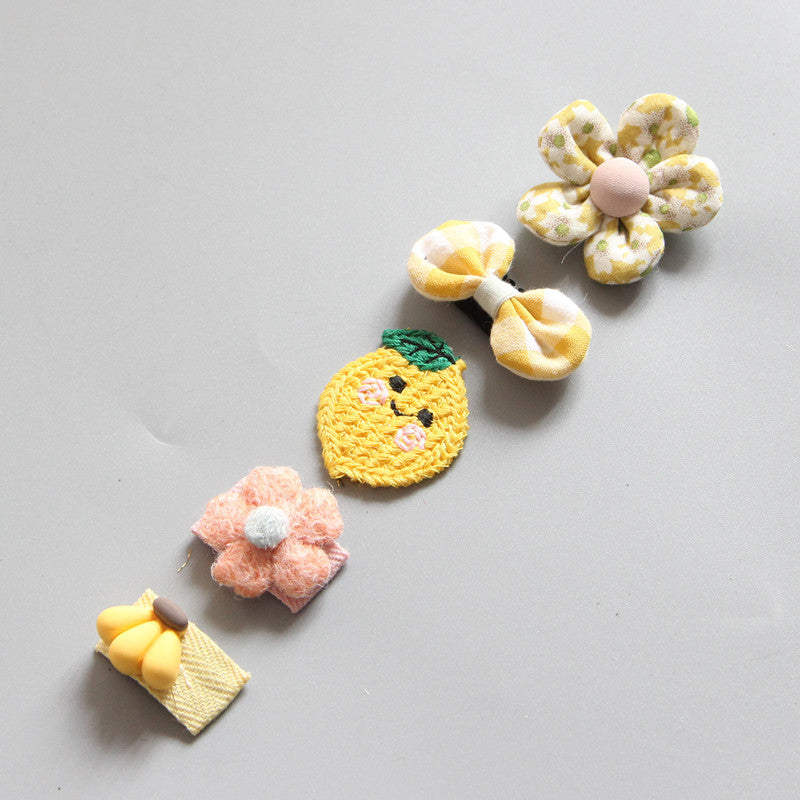 Children's Girls Hair Clip Headwear Crown Japanese Little Princess Hair Ornament Baby Hair Clip Set