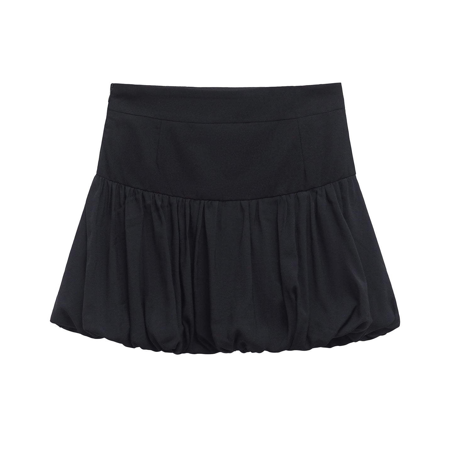Puffy Elastic Hem Lantern Skirt