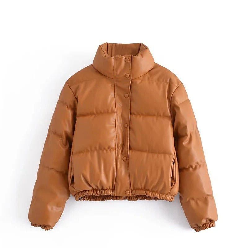 Harajuku Style Imitation Fur Cotton Jacket for Women