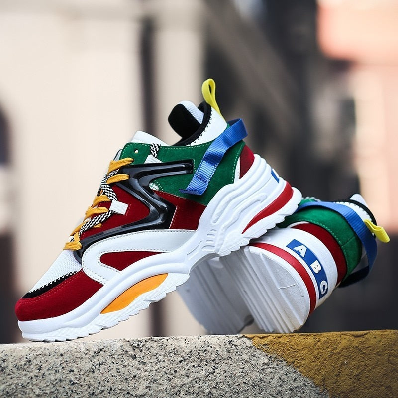Harajuku Style Breathable Casual Sneakers for Men