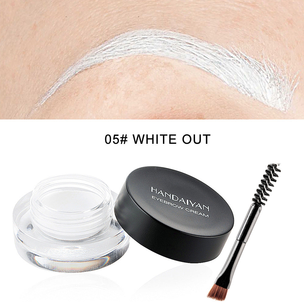 12-Color Waterproof Eyebrow Dye Cream - Harajuku Style