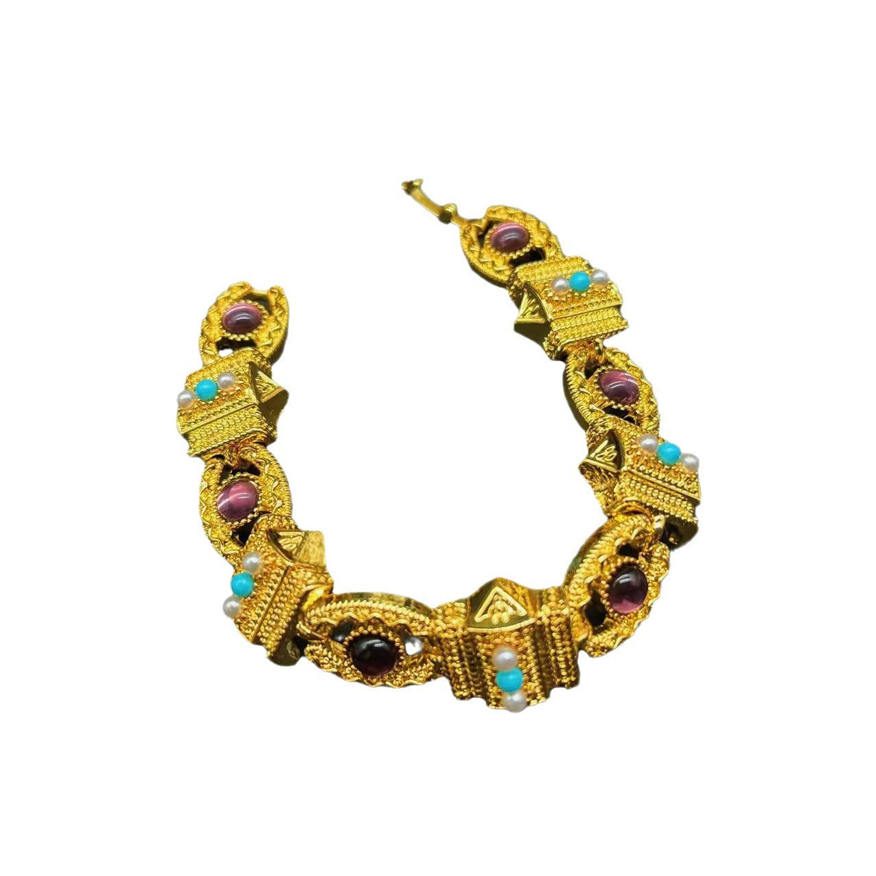 Harajuku Style French Pure Gold Pearl Bracelet