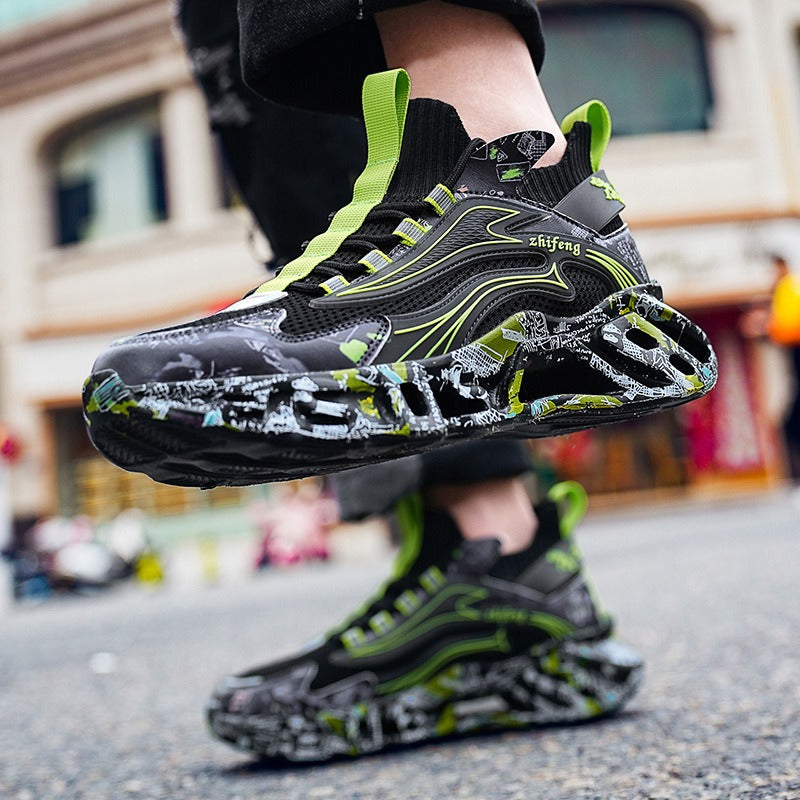 Men's Shock-Absorbing Camouflage Running Shoes