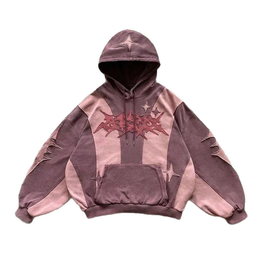 Y2K Collage Hoodie Loose Hoodie Top Long Sleeved