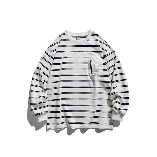 Playful Striped Long Sleeved T-Shirt for Casual Wear