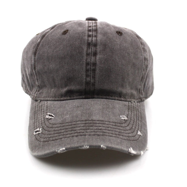 Harajuku Retro Distressed Soft-Top Cap