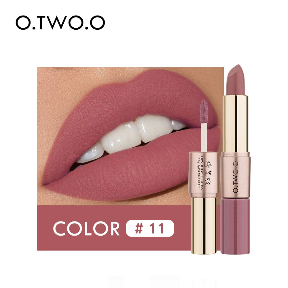12 Colors Harajuku Style Lipstick & Gloss Set