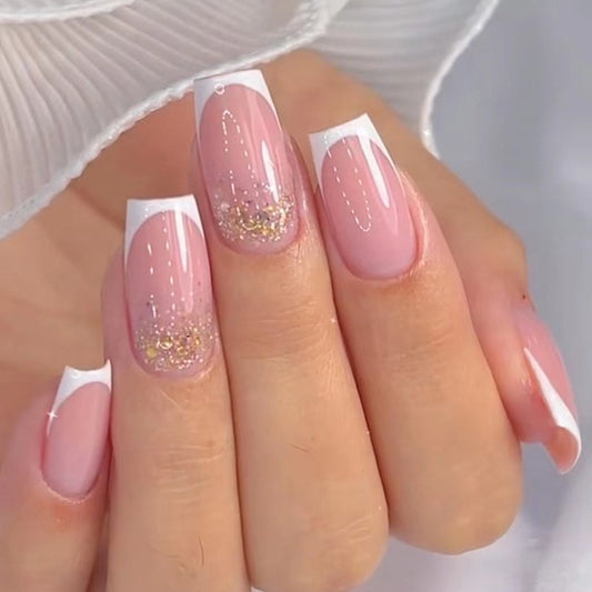 Glittery Harajuku Style Girl’s Manicure Wearable Nails