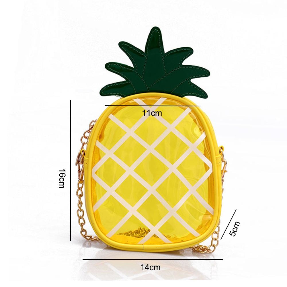 Pineapple Shape Chain Messenger Bag - Harajuku Style