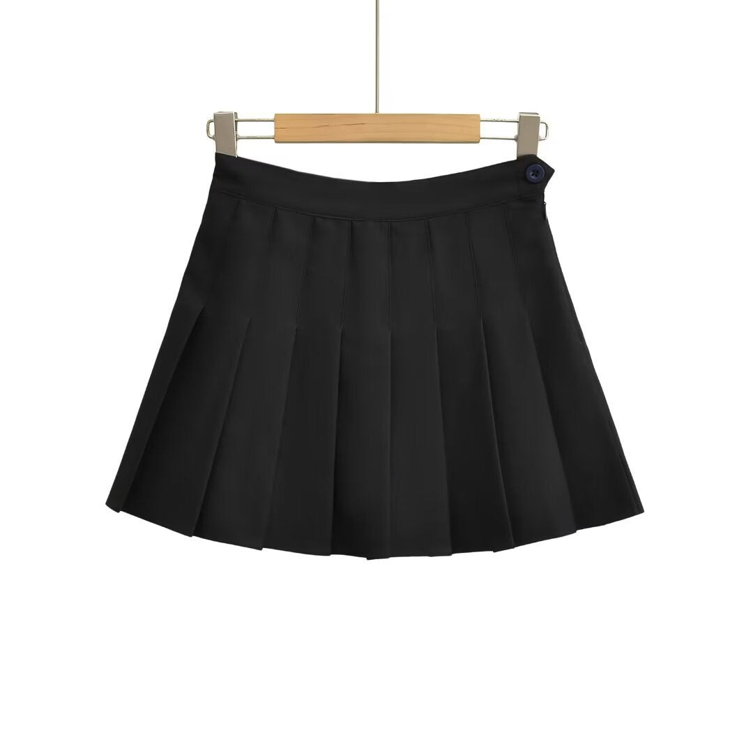 A-Line High-Waisted Short Skirt
