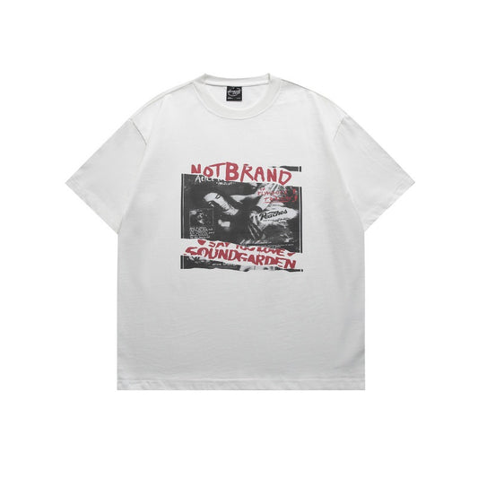 Harajuku Style Character Print Loose Fit Tee