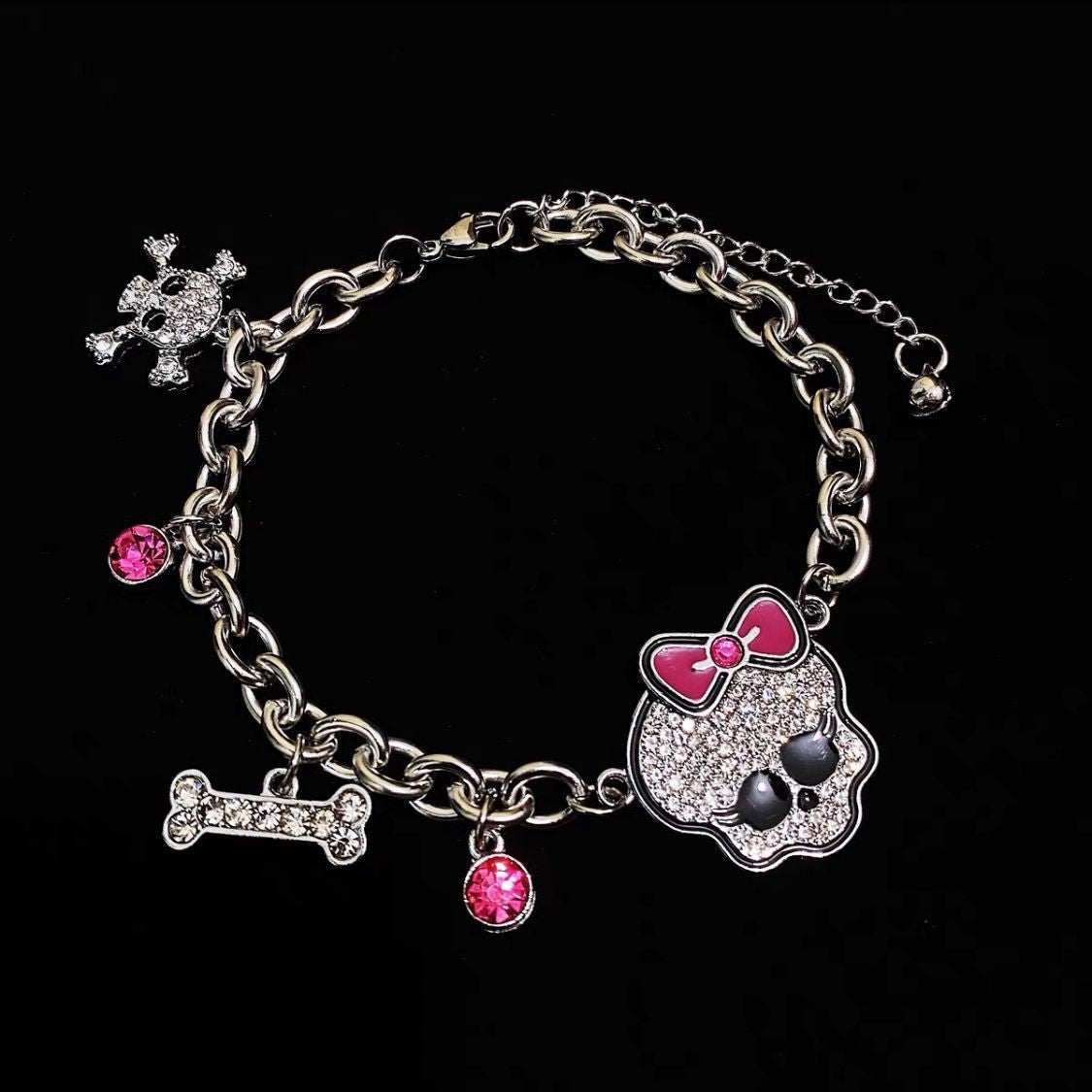 Ghost Y2K Cool Girl Bracelet Cute Decorative