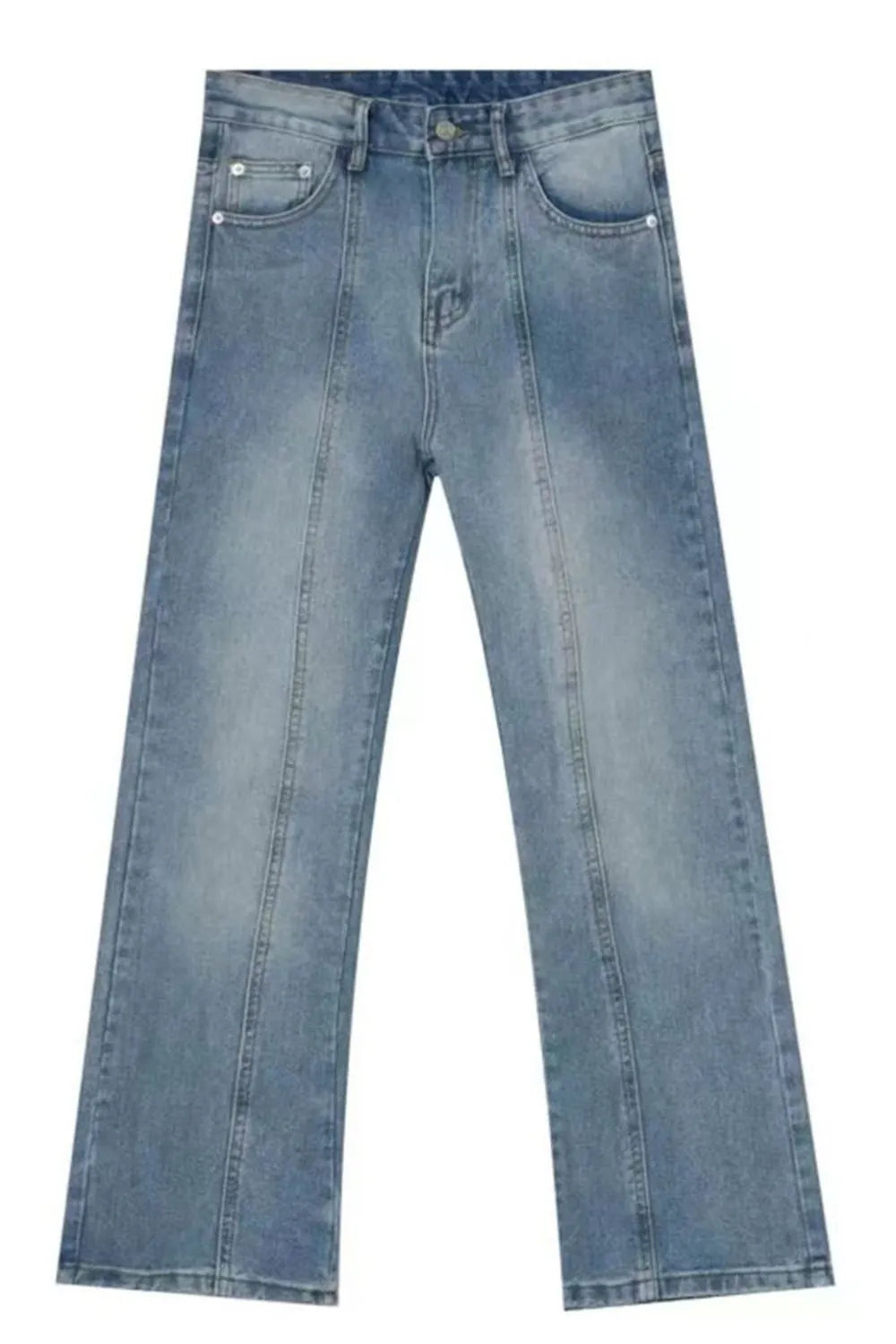 Playful Raw Hem Jeans with Pockets