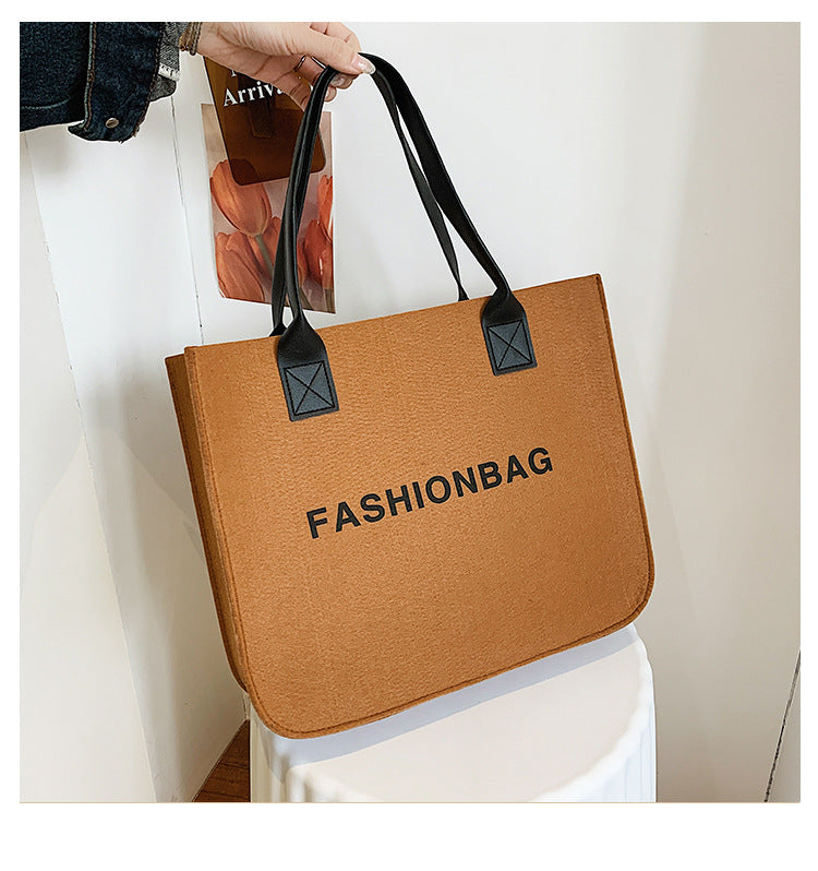 Harajuku Style Large Capacity Tote Bag - Klein Blue