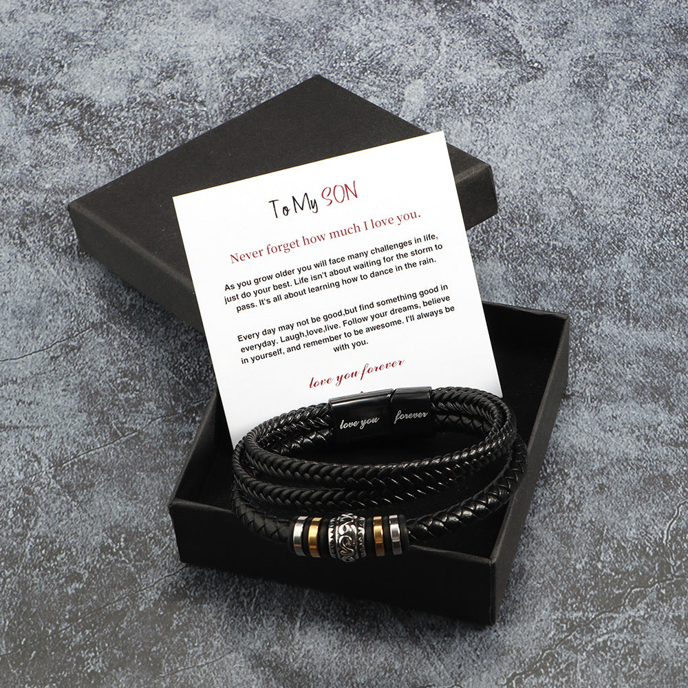 Men's Harajuku Style Stainless Steel Woven Bracelet