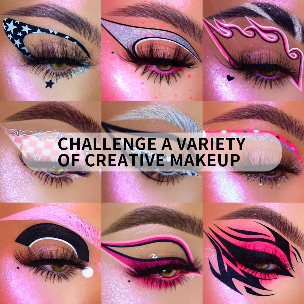 Harajuku Style Waterproof Eyeliner Pencil Set – 10 Colors