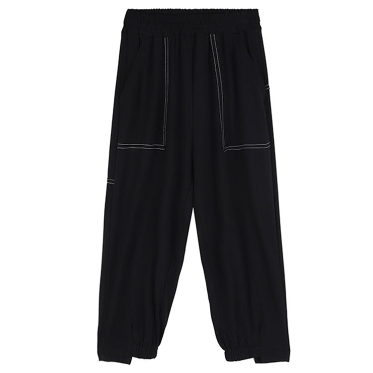 Harajuku Style Loose Fit Harem Cropped Pants for Women