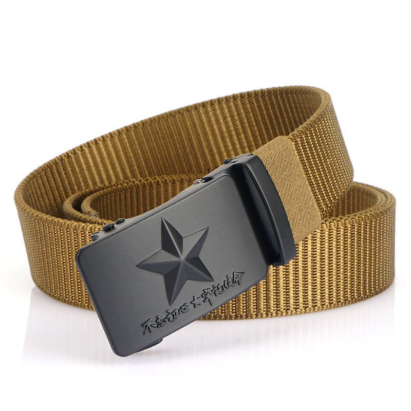 Harajuku Style Men's Adjustable Canvas Wide Belt