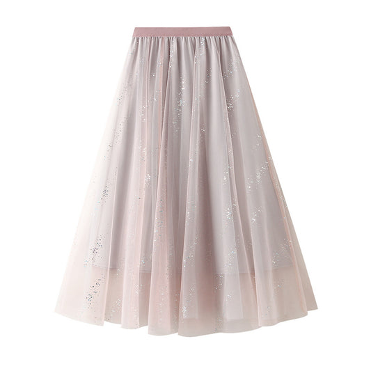 Harajuku Style A-Line Mesh Skirt – Summer Swing Fairy Skirt