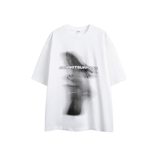 Abstract Art Loose Fit Short Sleeve Tee for Men & Women