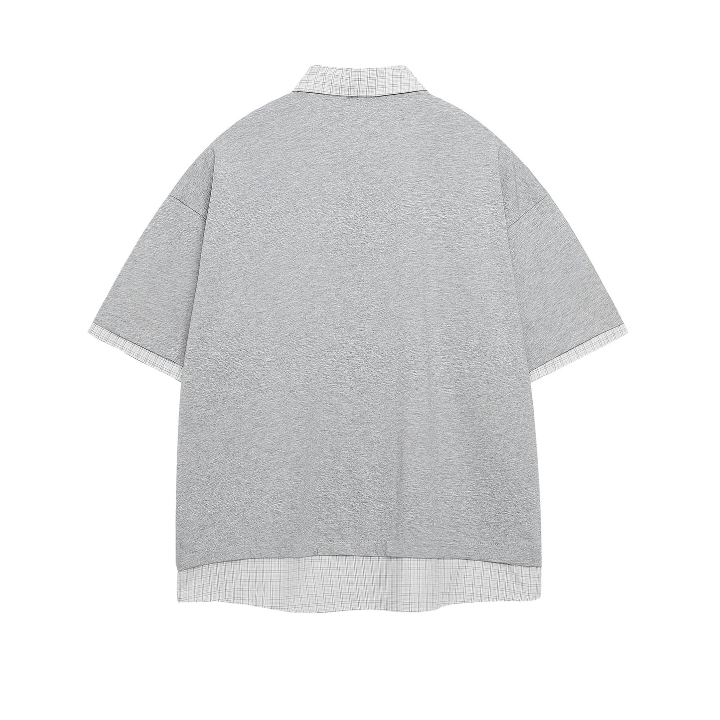 Letter Print Fake Two-Piece T-Shirt