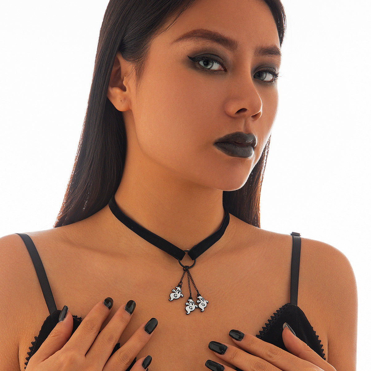 Harajuku Style Bat Water Drop Pendant Necklace