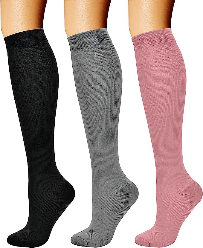 Sports Compression Socks - Long Tube Calf Socks for Skipping Rope and Cycling
