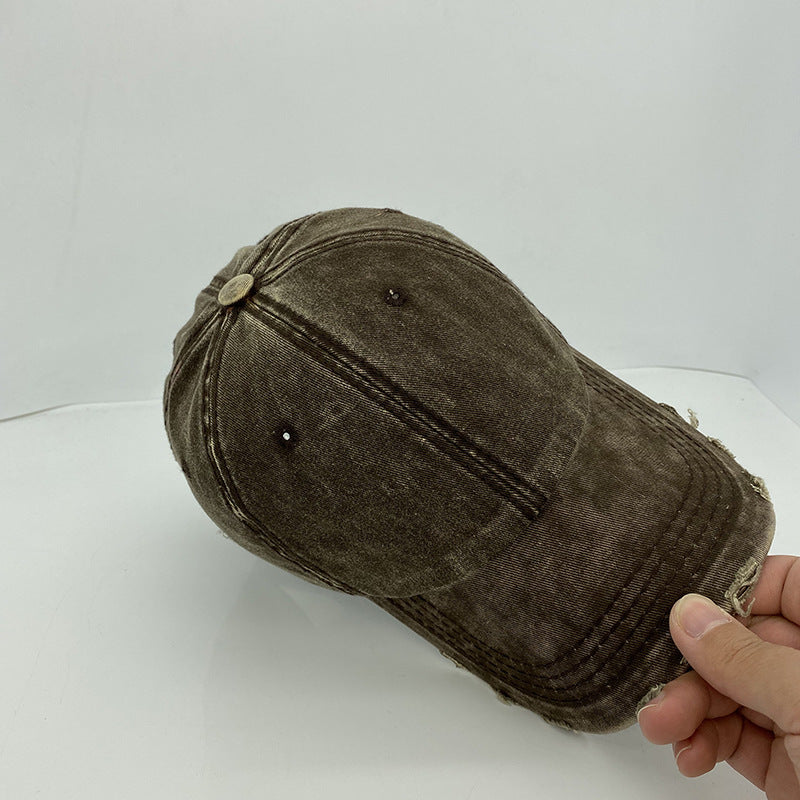 Retro Denim Baseball Cap for Women - Harajuku Style