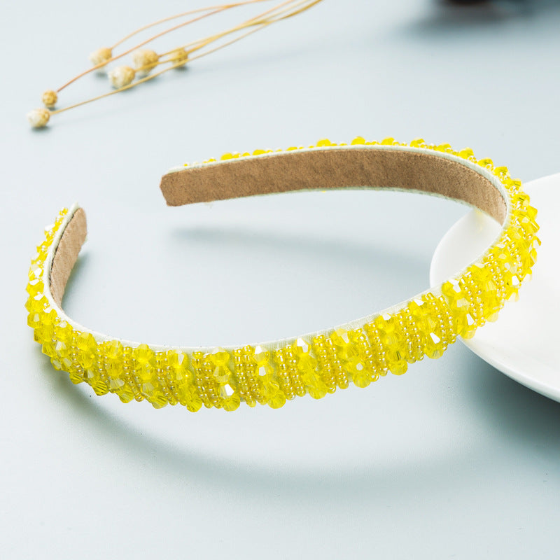 Hand-Woven Beaded Hair Hoop Headband
