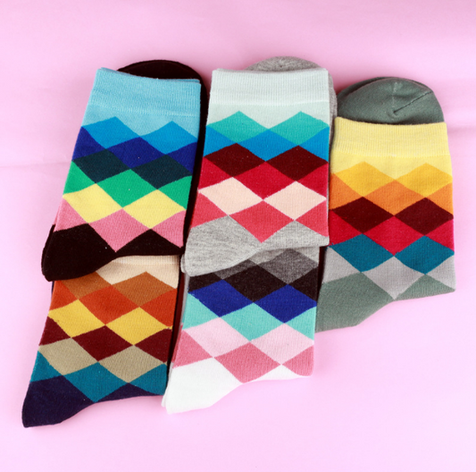 Harajuku Style Colorful Cotton Socks - 10 Pairs
