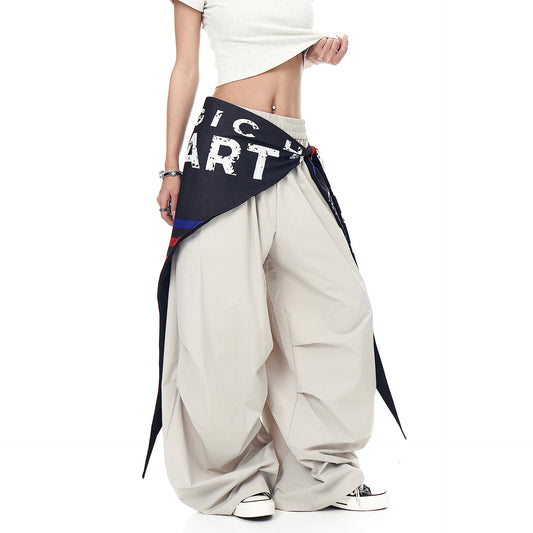 Playful Summer Wide Leg Pants - Harajuku Style