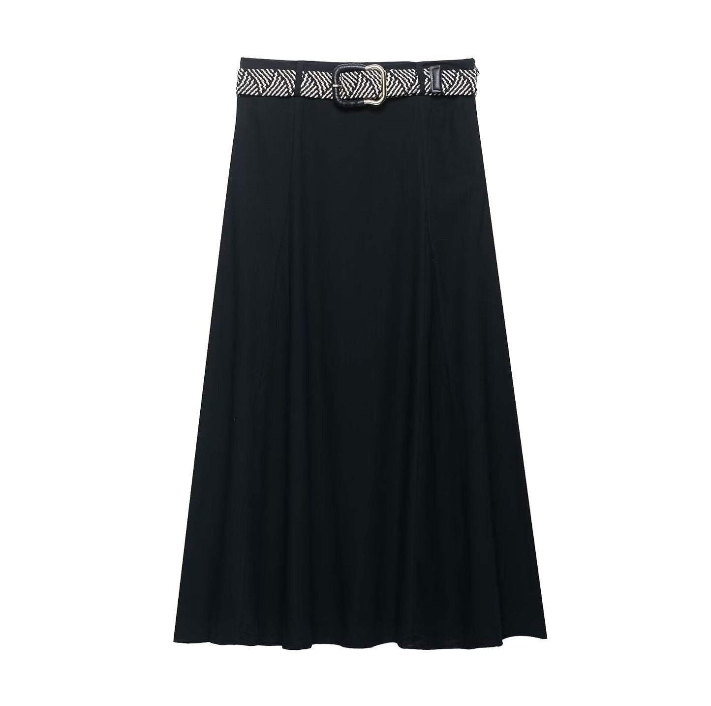 Women's Slim Fit Waist Belt Skirt - Harajuku Style