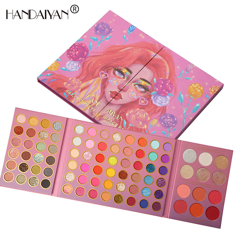 84 Color Eye Shadow and Blush Palette - Harajuku Style