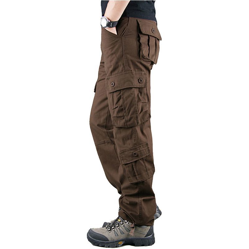 Men's Multi-Pocket Outdoor Work Pants - Sturdy Cotton Casuals
