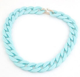 Colorful Chunky Chain Necklace for Women - Harajuku Style