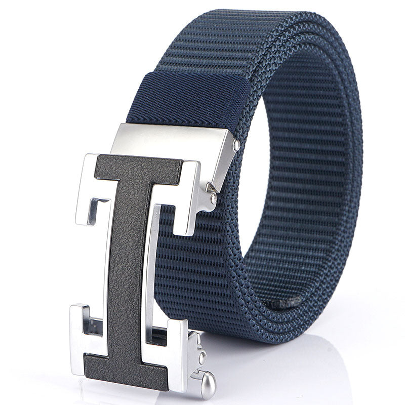Men's Nylon Automatic Buckle Casual Belt
