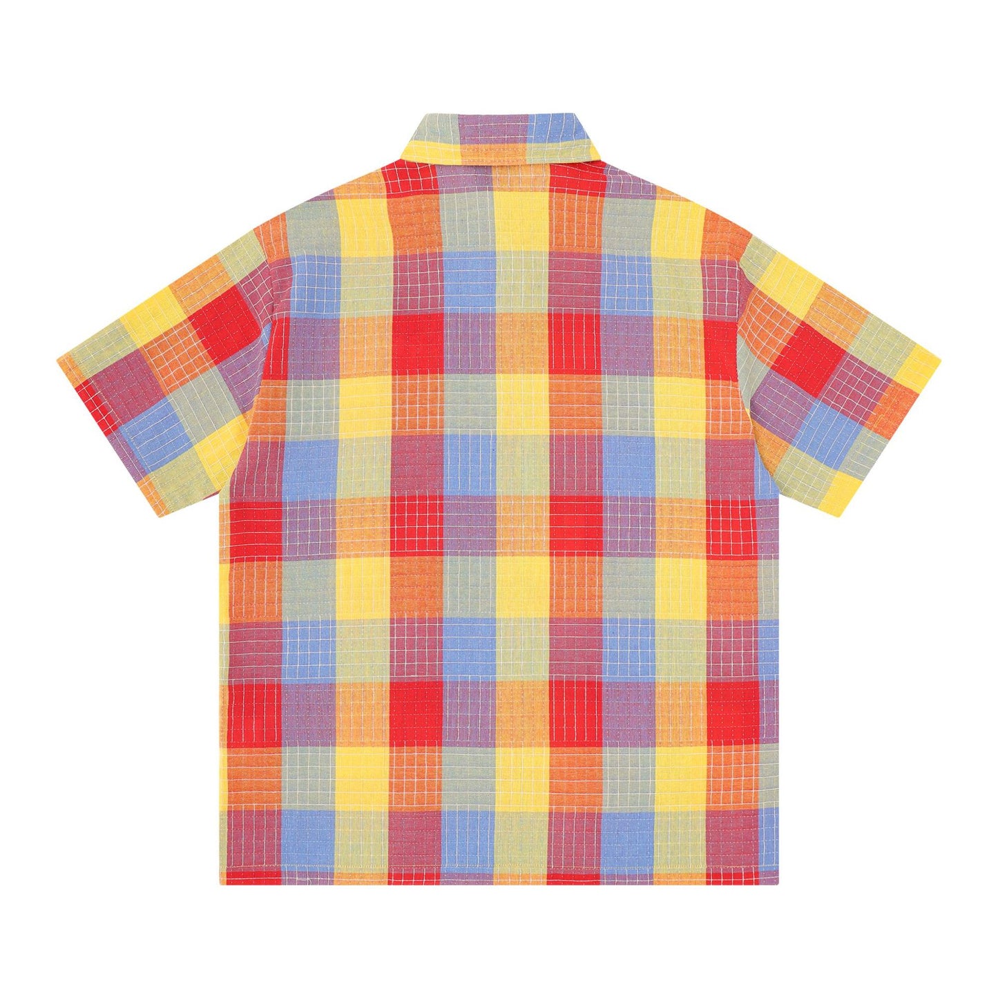 Emblem Letter Embroidered Short-Sleeved Shirt — Harajuku Style Cotton Tee
