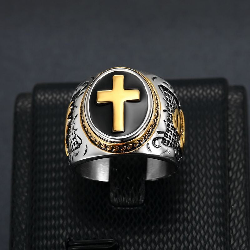 Playful Cross Jewelry - Titanium Steel Gold Plated