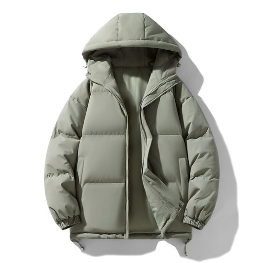 Harajuku Style Thick Cotton Coat - Unisex Plush Jacket