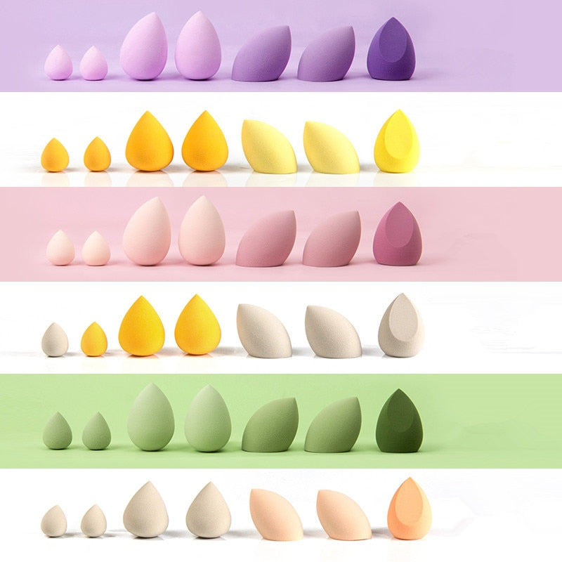 7 PCS Playful Makeup Sponge Set - Dual Use Beauty Eggs