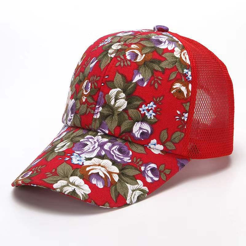 Floral Peony Baseball Cap - Harajuku Style