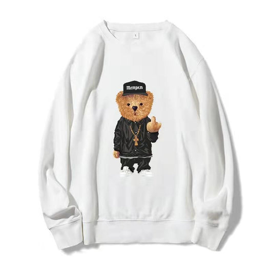 Korean Edition Loose Fit Casual Long Sleeve Sweater for Men