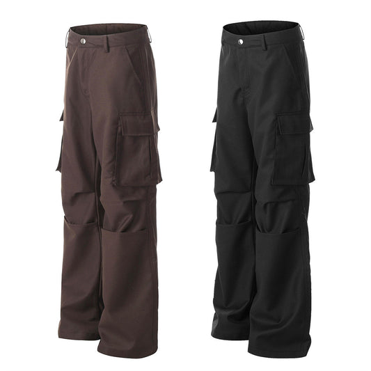 Harajuku Style Loose Wide-Leg Flare Trousers for Men