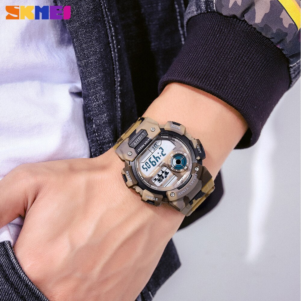 Luminous Digital Military Sports Watch - Waterproof & Stylish
