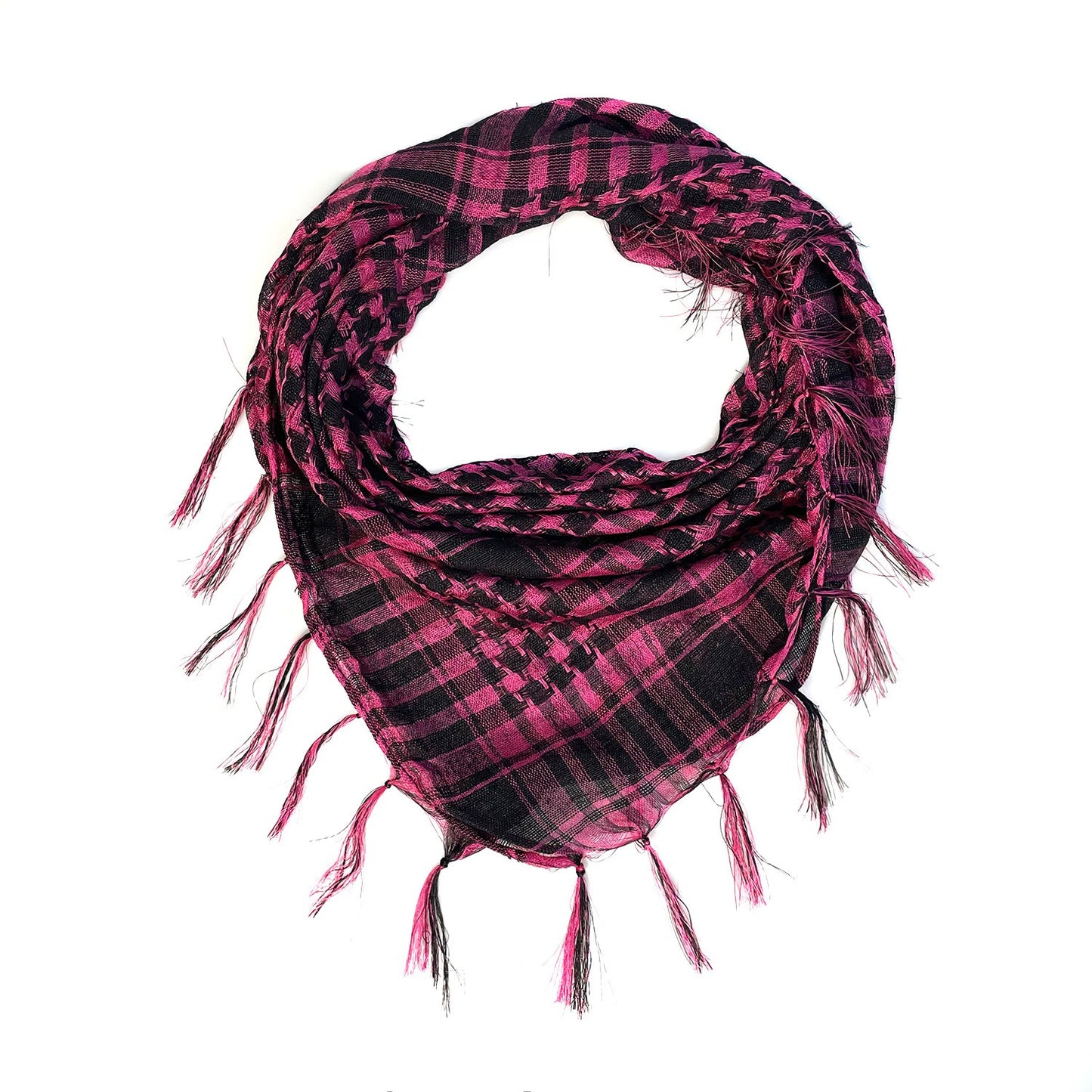 Harajuku Style Network Silk Thousand Bird Grid Scarf