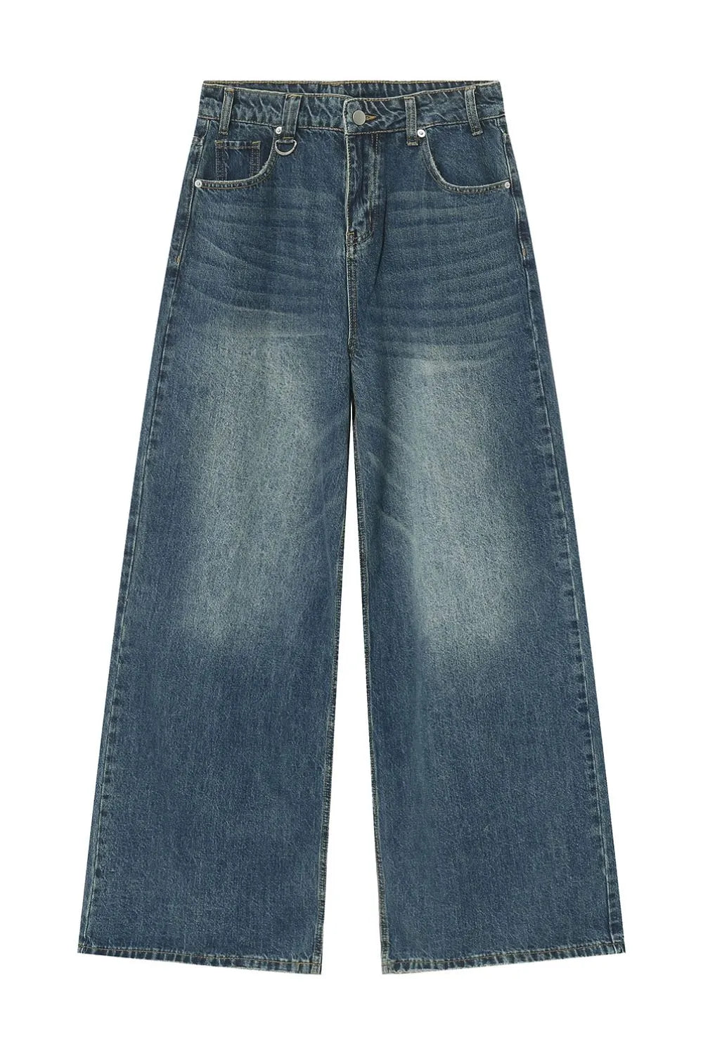 Harajuku Wide Leg Jeans with Pockets