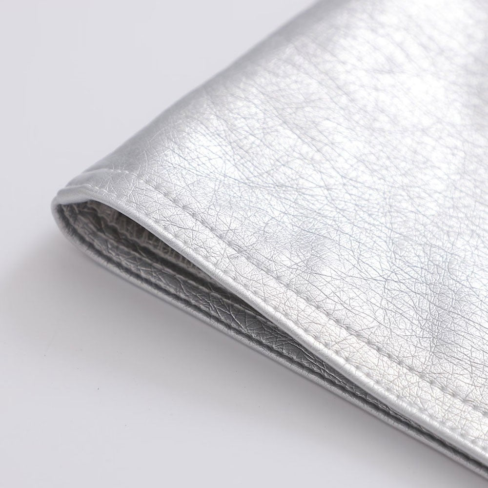Chic Silver PU Mini Skirt - Retro High Waist A-Line