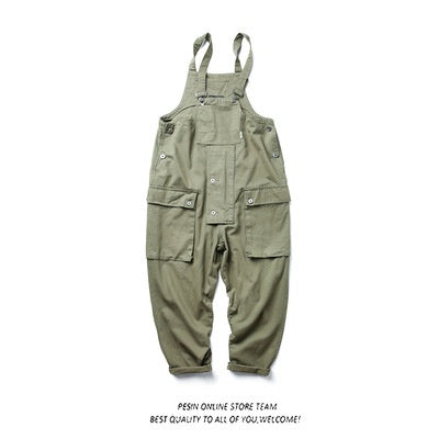 Men's Harajuku Style Casual Jumpsuit with Suspenders